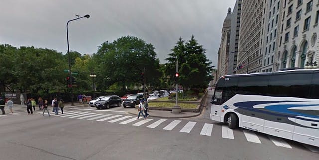 Woman walking legally in crosswalk struck and killed by bus