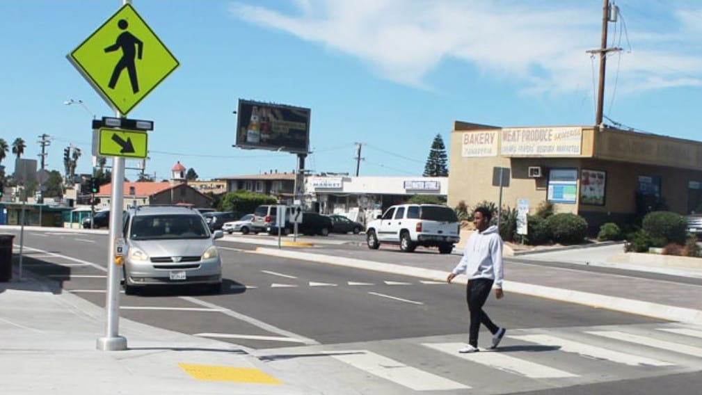 How safe are pedestrians in San Diego?
