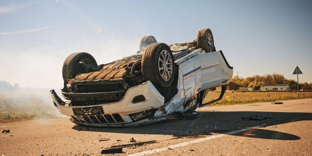 Rollover accidents can produce serious spinal injuries