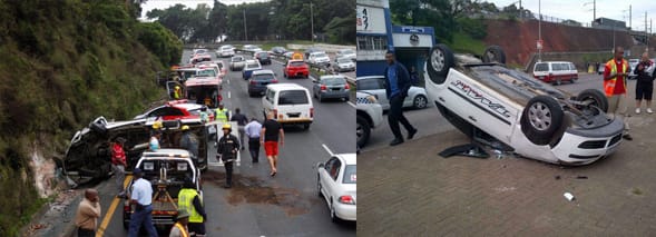 Vehicle rollovers could send passengers on to road
