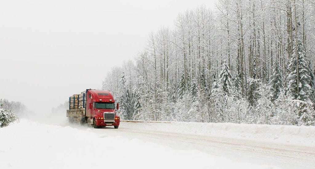 The brutal winter may cause truckers to take risks